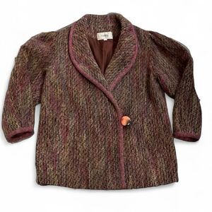 Lee Won Jae Blazer Jacket Women’s M-L Vintage Tailored 3/4 Sleeve 80’s Vintage